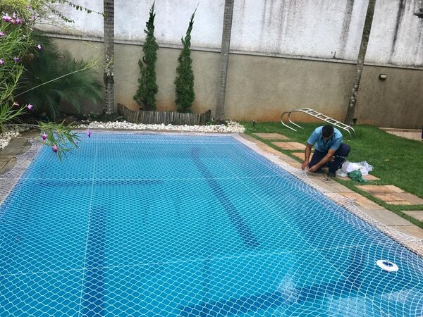 Redes de proteção para piscinas